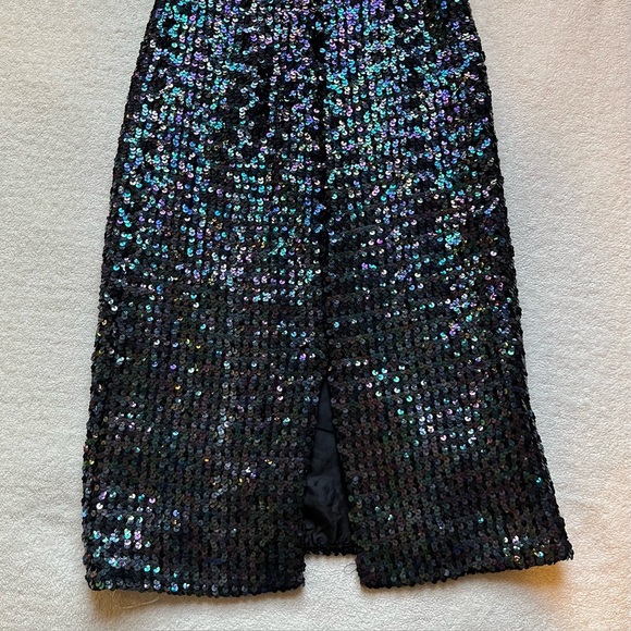 Vintage Black Sequin Dress, Princess Kate New York. Holidays NYE Cocktail. Sz S - Picture 8 of 16